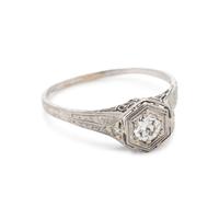 ART DECO, DIAMOND RING
