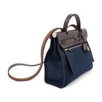 Hermès, Herbag Zip 31 Bag in Leather & Toile