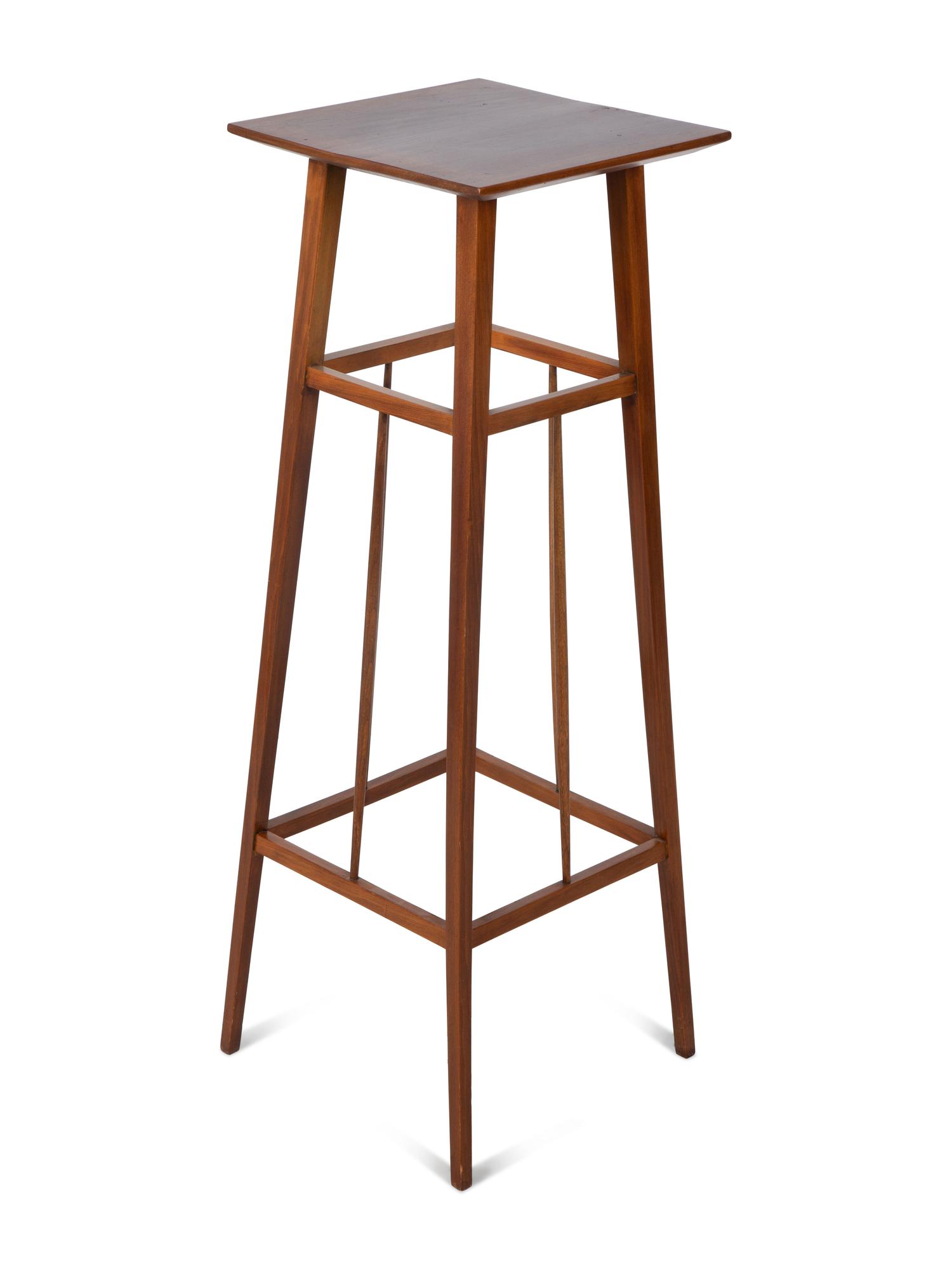 An Arts & Crafts Mahogany Pedestal — 20TH CENTURY