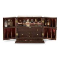 Mahogany medicine chest 19th century