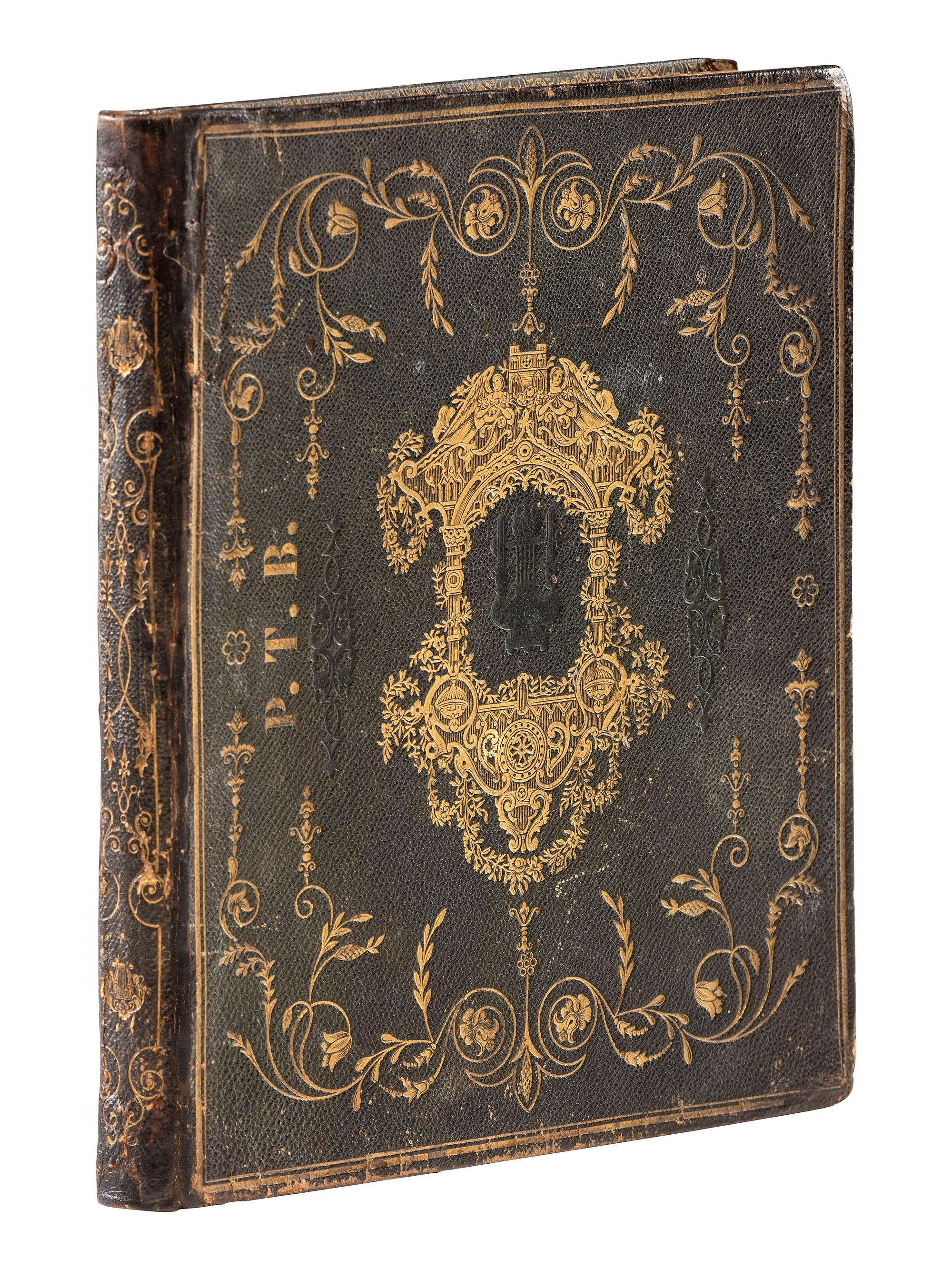 America in Manuscript BARNUM, Phineas Taylor (1810-1891). Autograph album compiled and inscribed by P.T. Barnum, with signatures of Tom Thumb and Edwin Booth.
