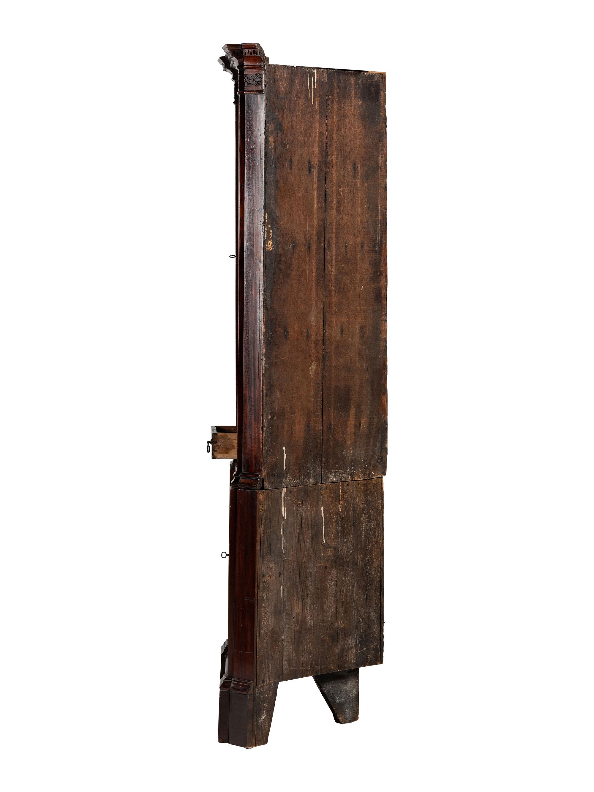 A George III Style Mahogany Corner Cabinet