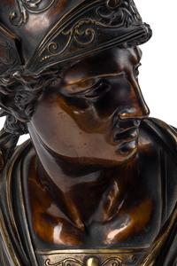 A French Bronze Bust Depicting Mercury Wearing the Patasos