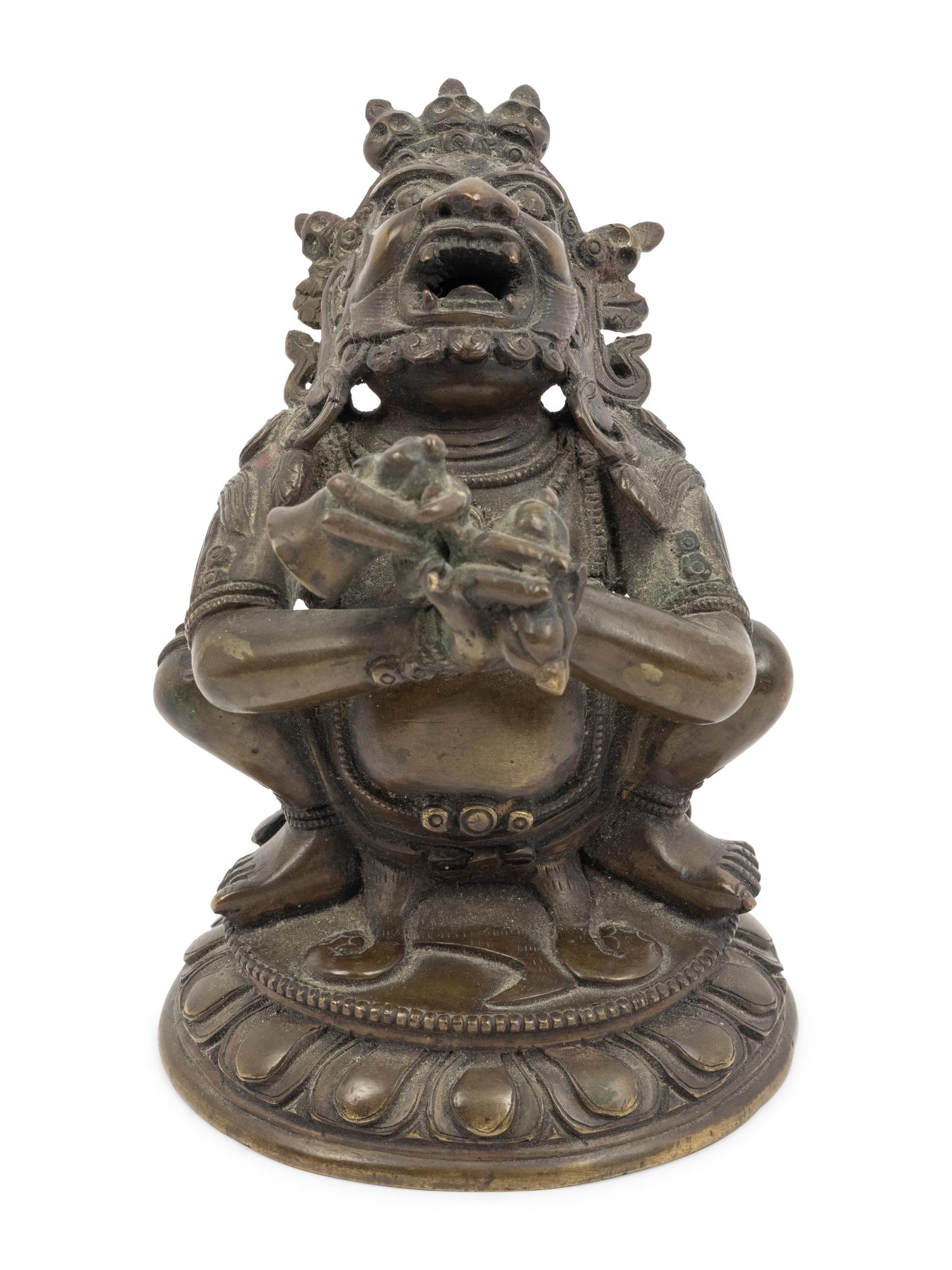 A Tibetan Bronze Figure of Vajradaka