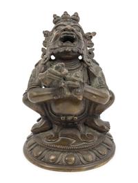 A Tibetan Bronze Figure of Vajradaka
