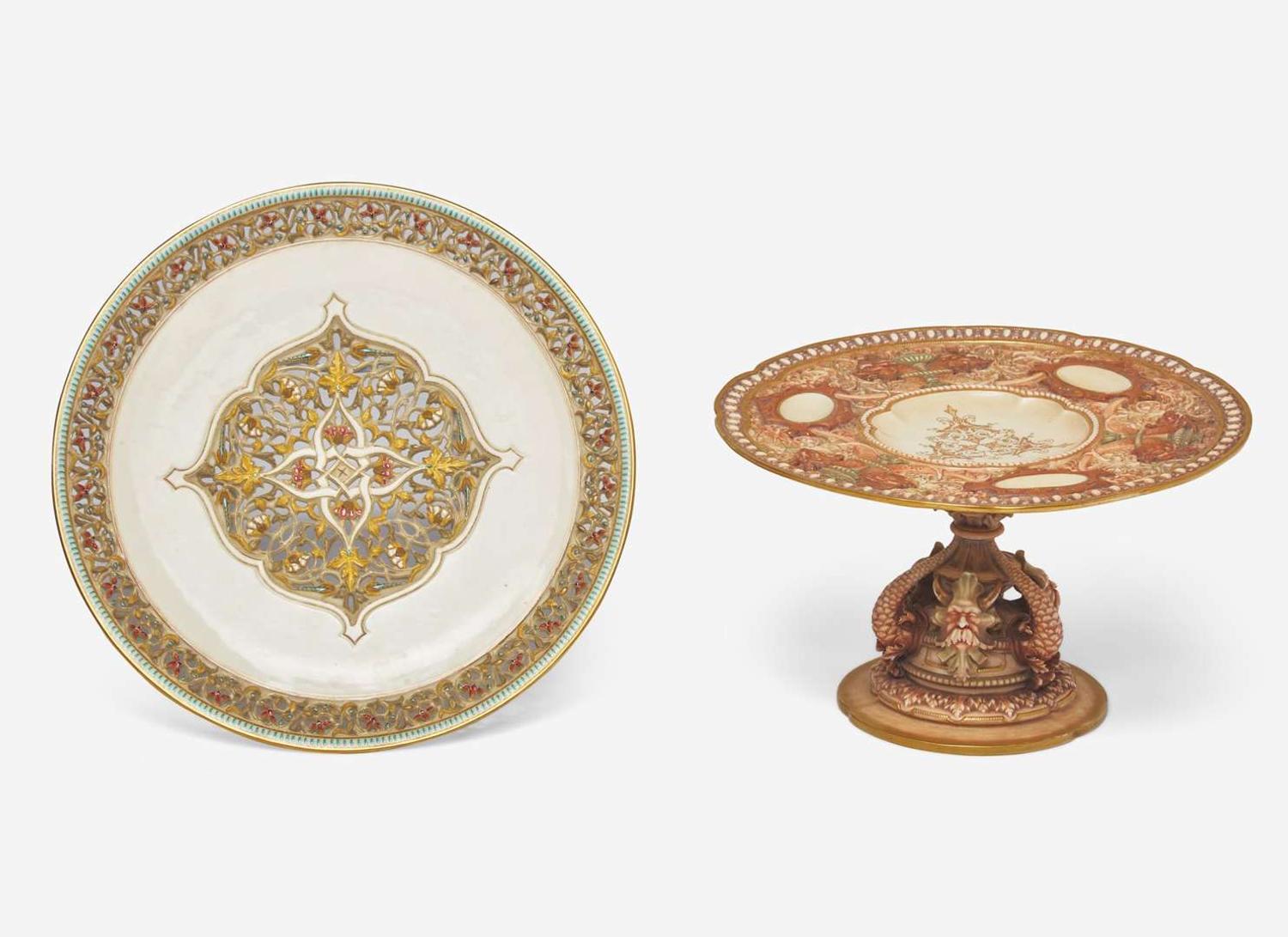 A Royal Worcester Chicago Exhibition Compote, UK, 1880s