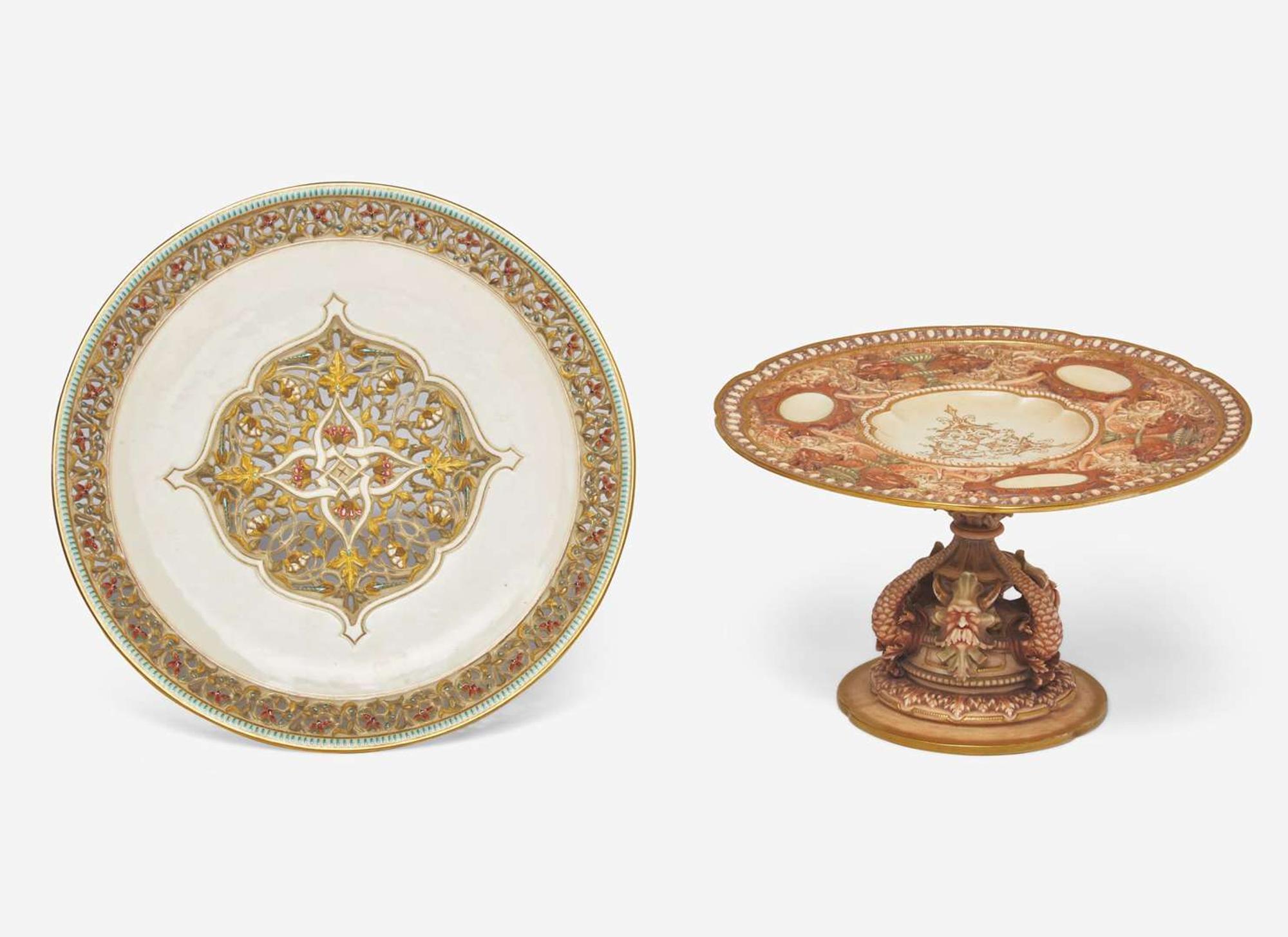 A Royal Worcester Chicago Exhibition Compote, UK, 1880s