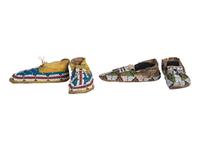 Cheyenne Beaded Hide Moccasins