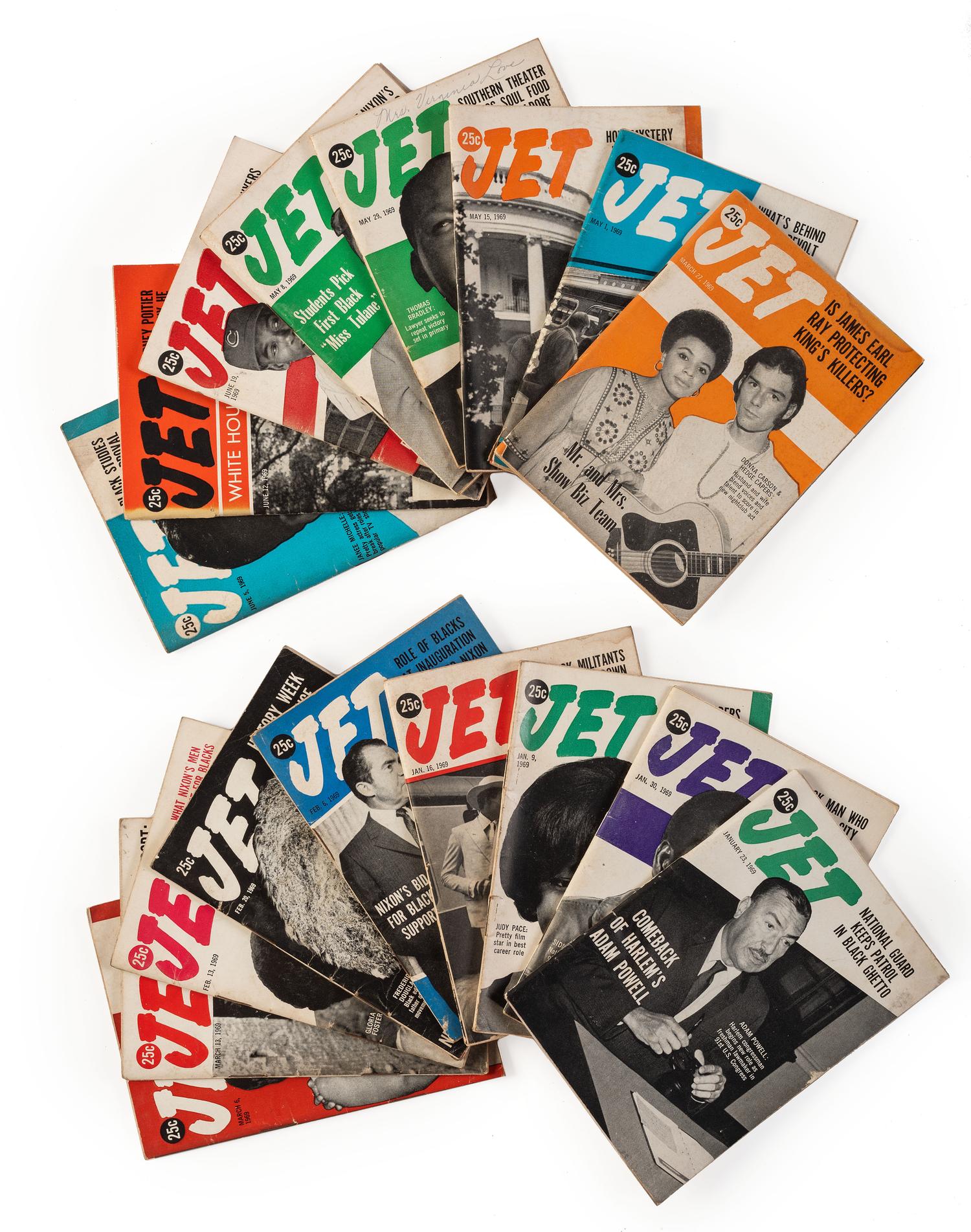 [CIVIL RIGHTS]. Jet . 250 issues (incomplete run). Chicago, IL: Johnson Publishing Co., 1952-1970.
