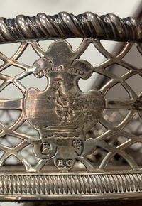 Three George II Irish Silver Wine Coasters