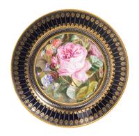 A Sevres Porcelain Plate, Diameter 9 1/2 inches.