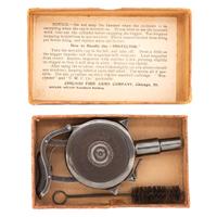 Exceptional Blued Chicago Firearms Palm Pistol with Original Box & Cleaning Brush