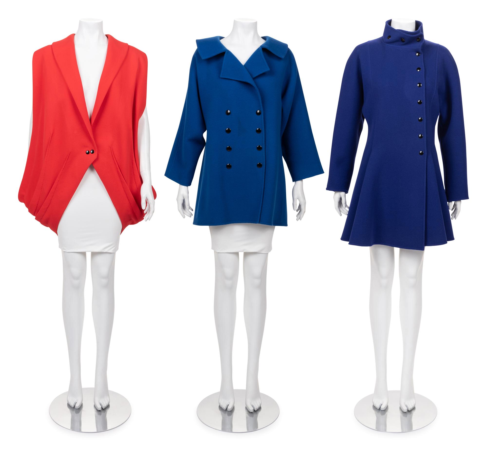 Three Pierre Cardin Haute Couture Jackets, 1980-2000s