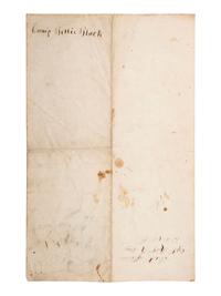 [CIVIL WAR]. 62nd Pennsylvania temperance oath. Camp Bettie Black, VA, 1 February 1862.