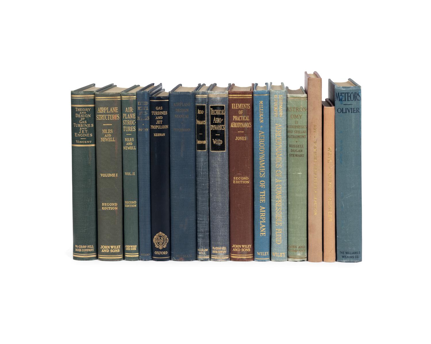 [ROCKETRY]. A large collection of mid-20th century books regarding the history of rocket science, including: