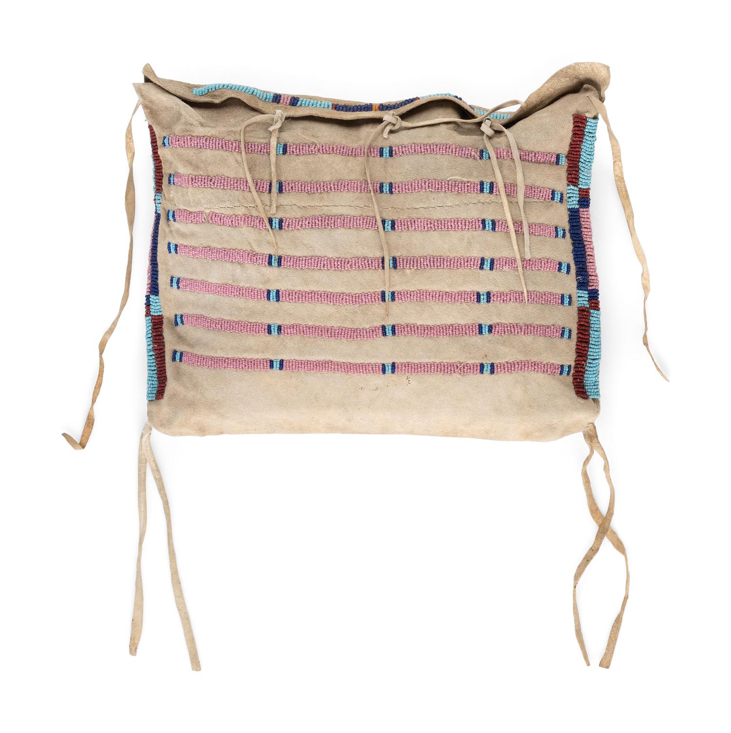 Apsáalooke [Crow] Buffalo Hide Beaded Work Bag