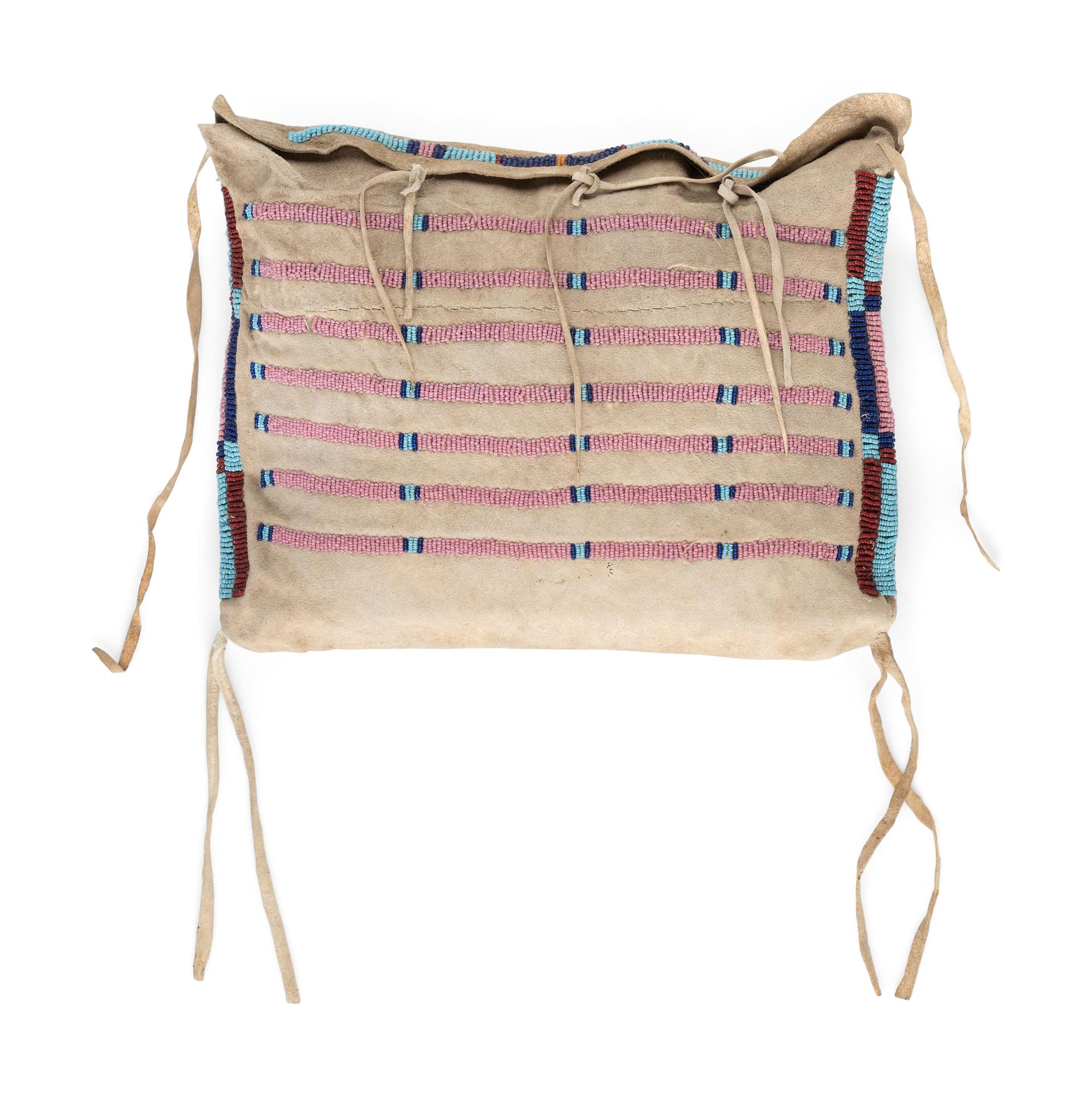 Apsáalooke [Crow] Buffalo Hide Beaded Work Bag