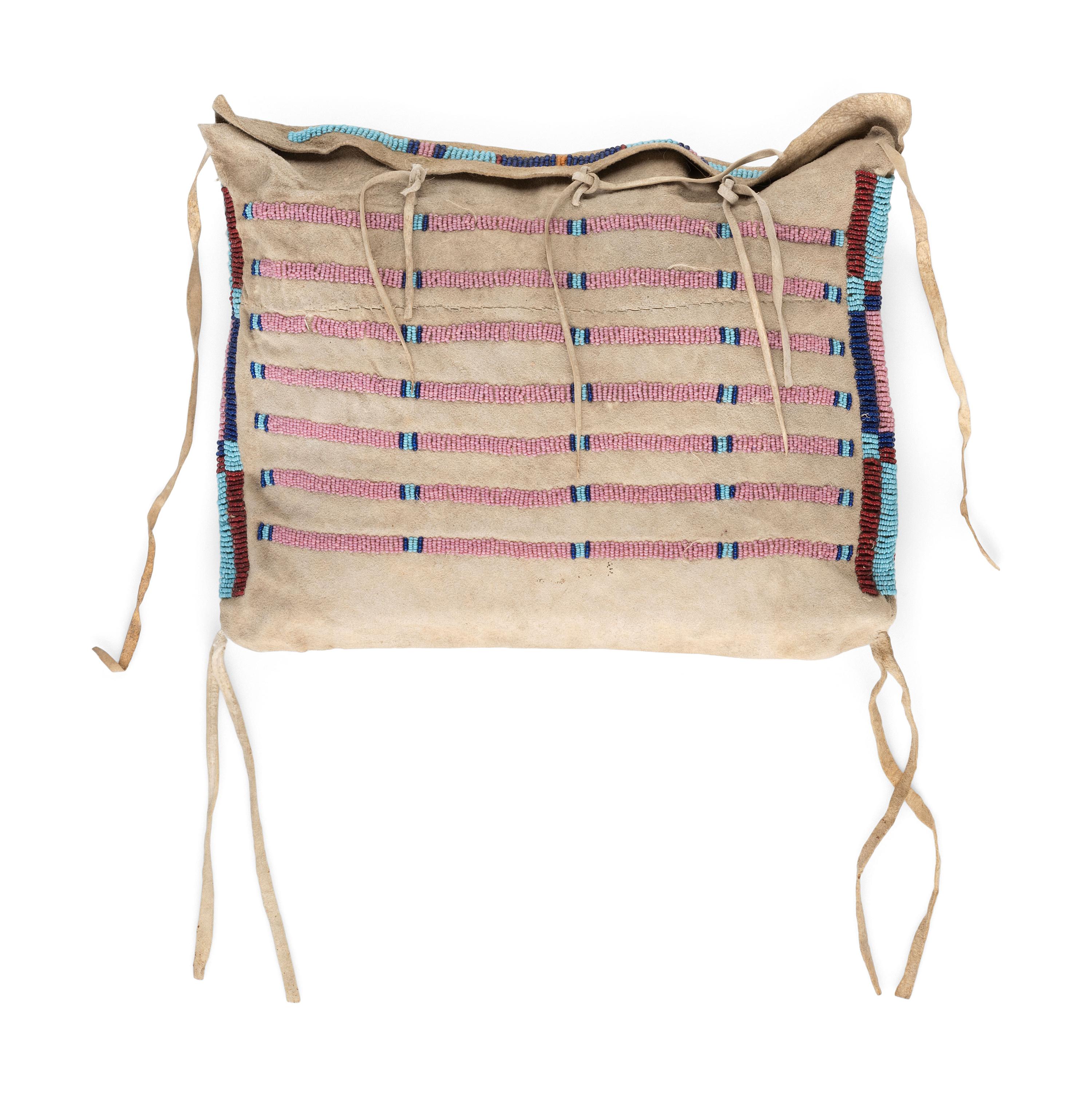 Apsáalooke [Crow] Buffalo Hide Beaded Work Bag