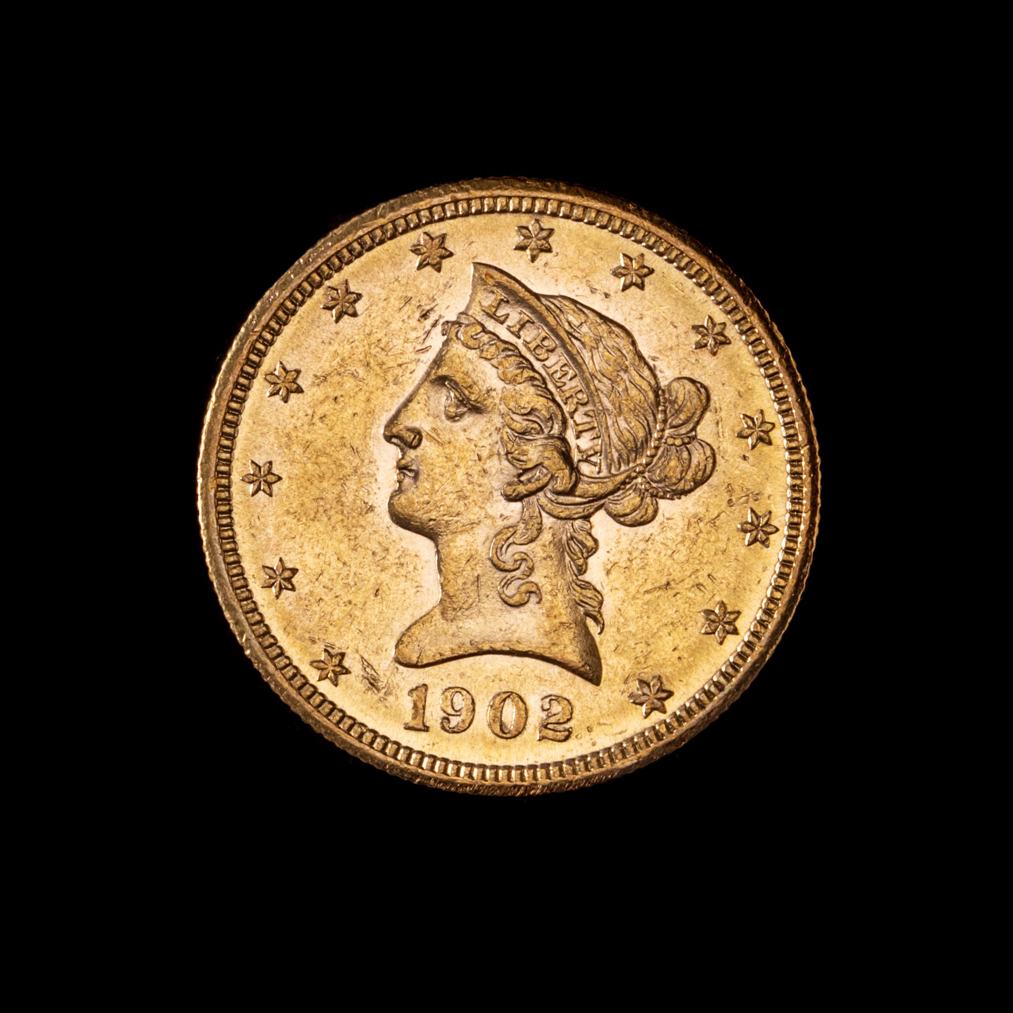 A United States 1902-S Liberty Head $10 Gold Coin