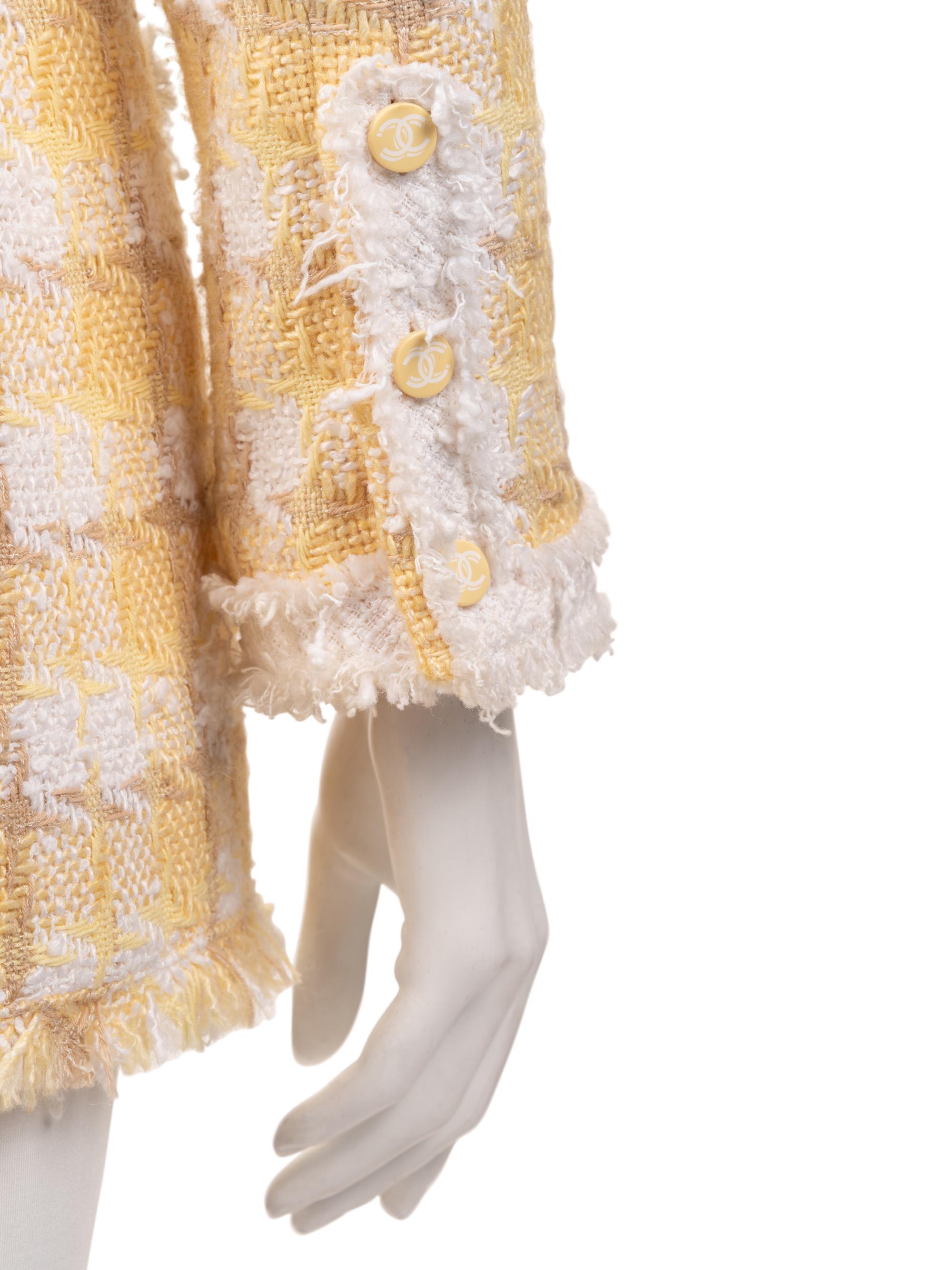 Chanel Wool Plaid Tweed Jacket, 1990-2000s
