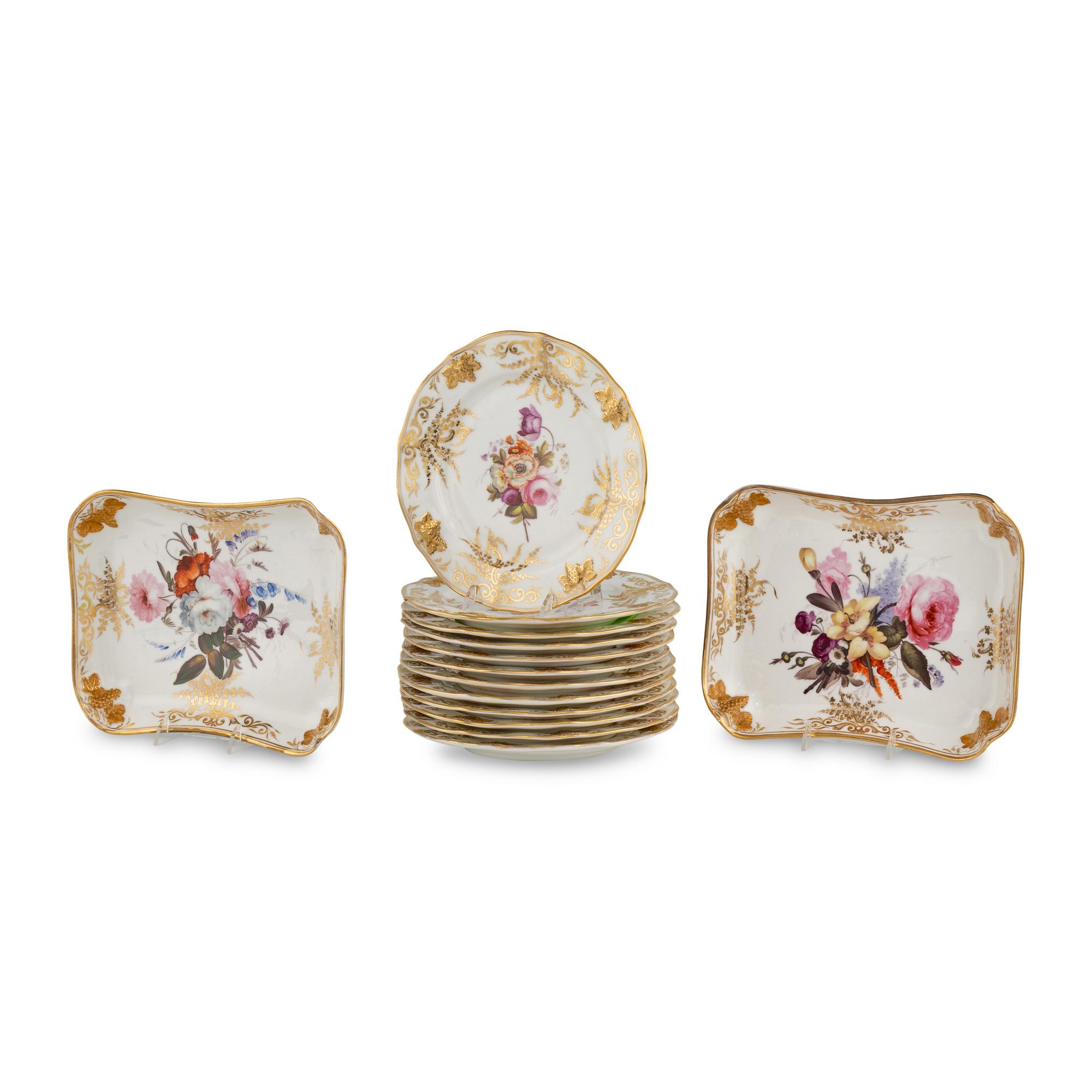 A Coalport Porcelain Dessert Service
