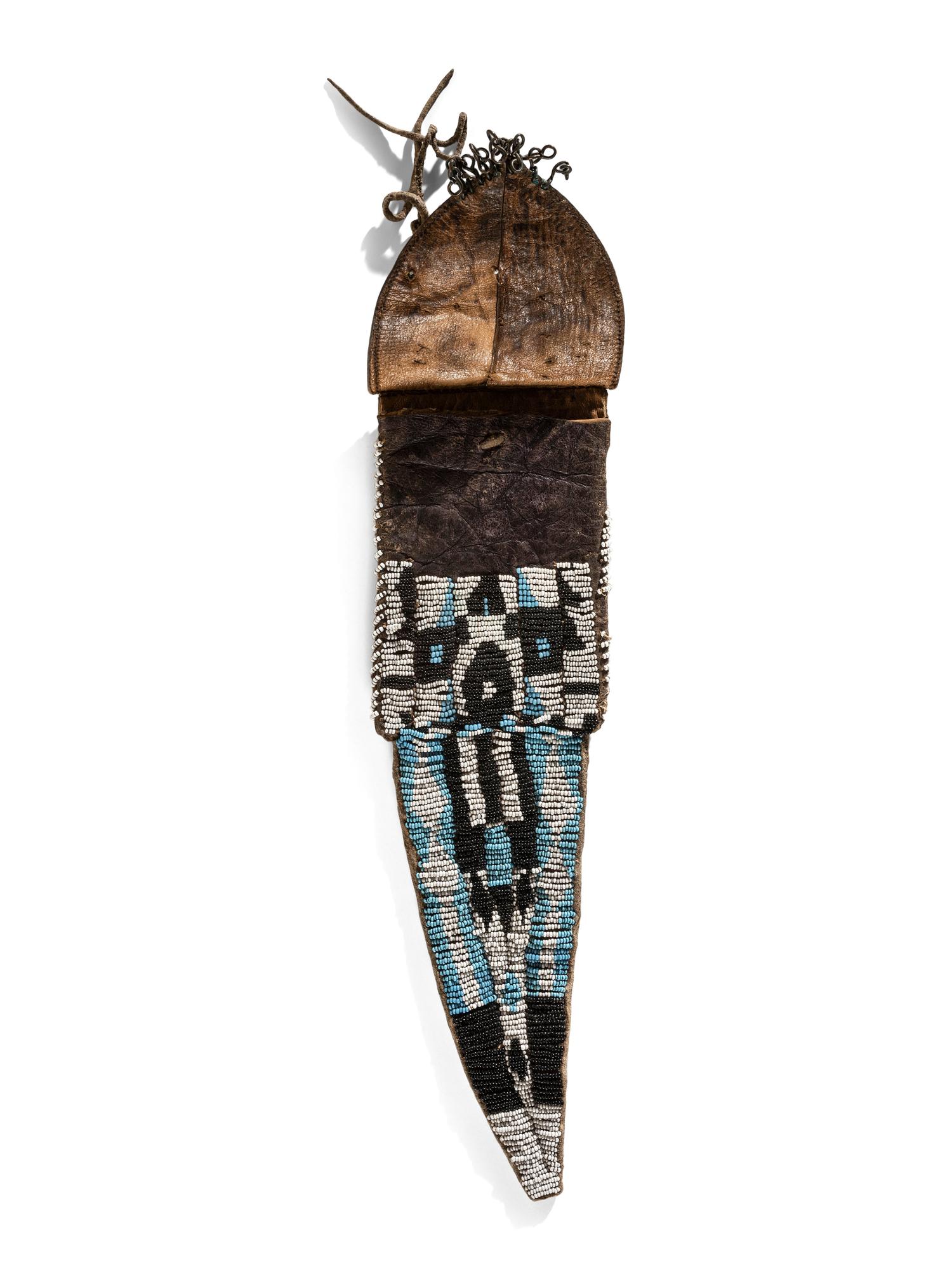 Ute Beaded Tab Bag, Made from a Recycled Boot