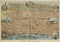 [Philadelphia] Bird's-Eye View of Philadelphia