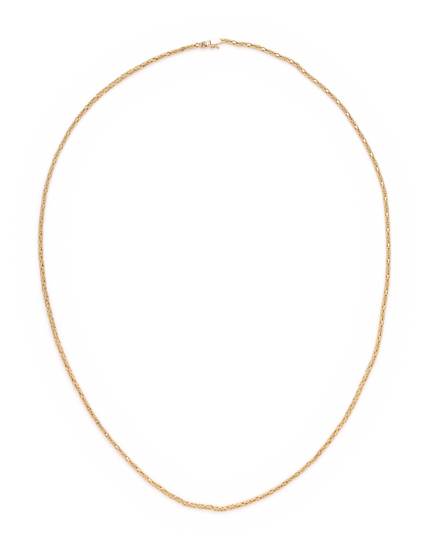YELLOW GOLD LONGCHAIN NECKLACE