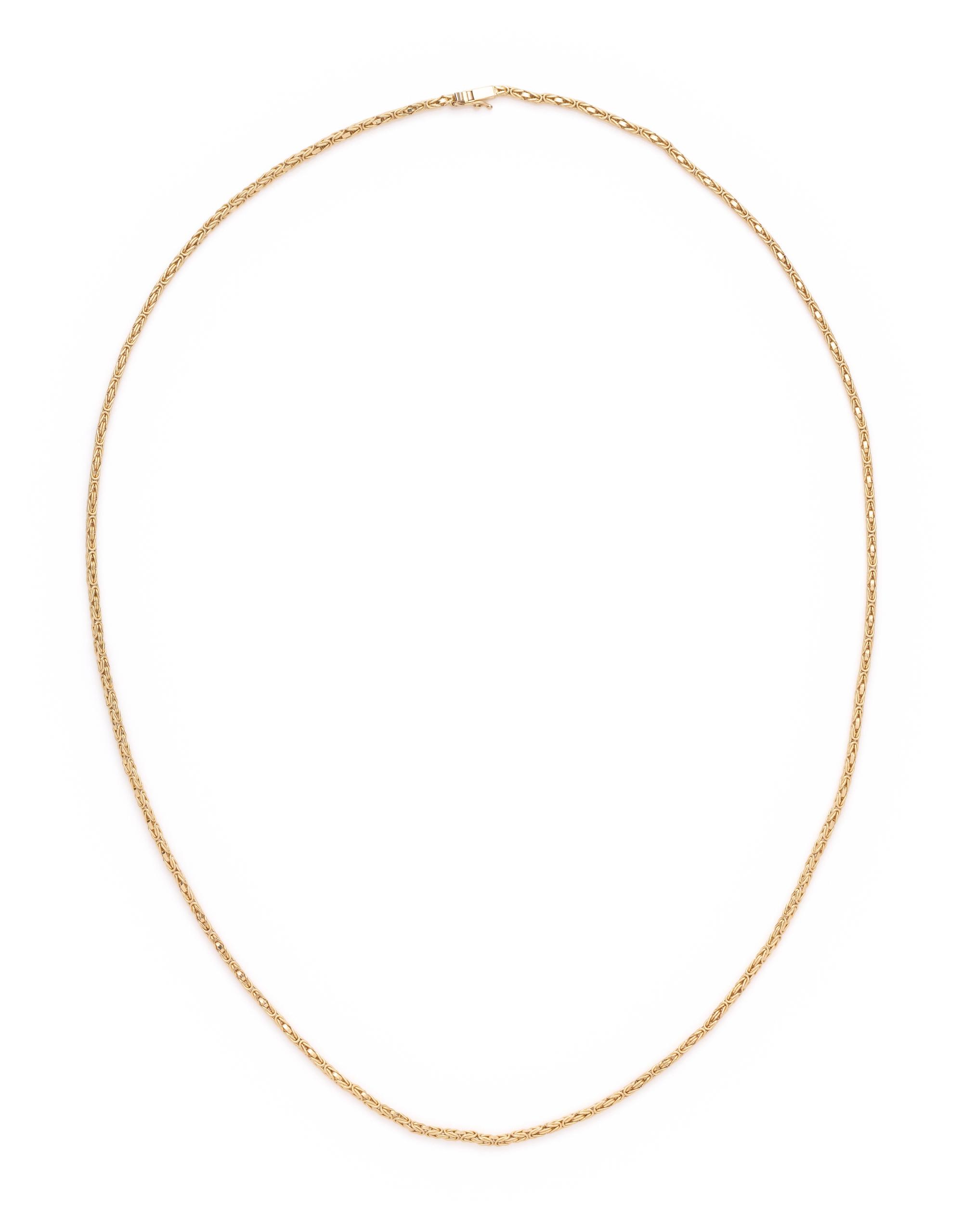 YELLOW GOLD LONGCHAIN NECKLACE