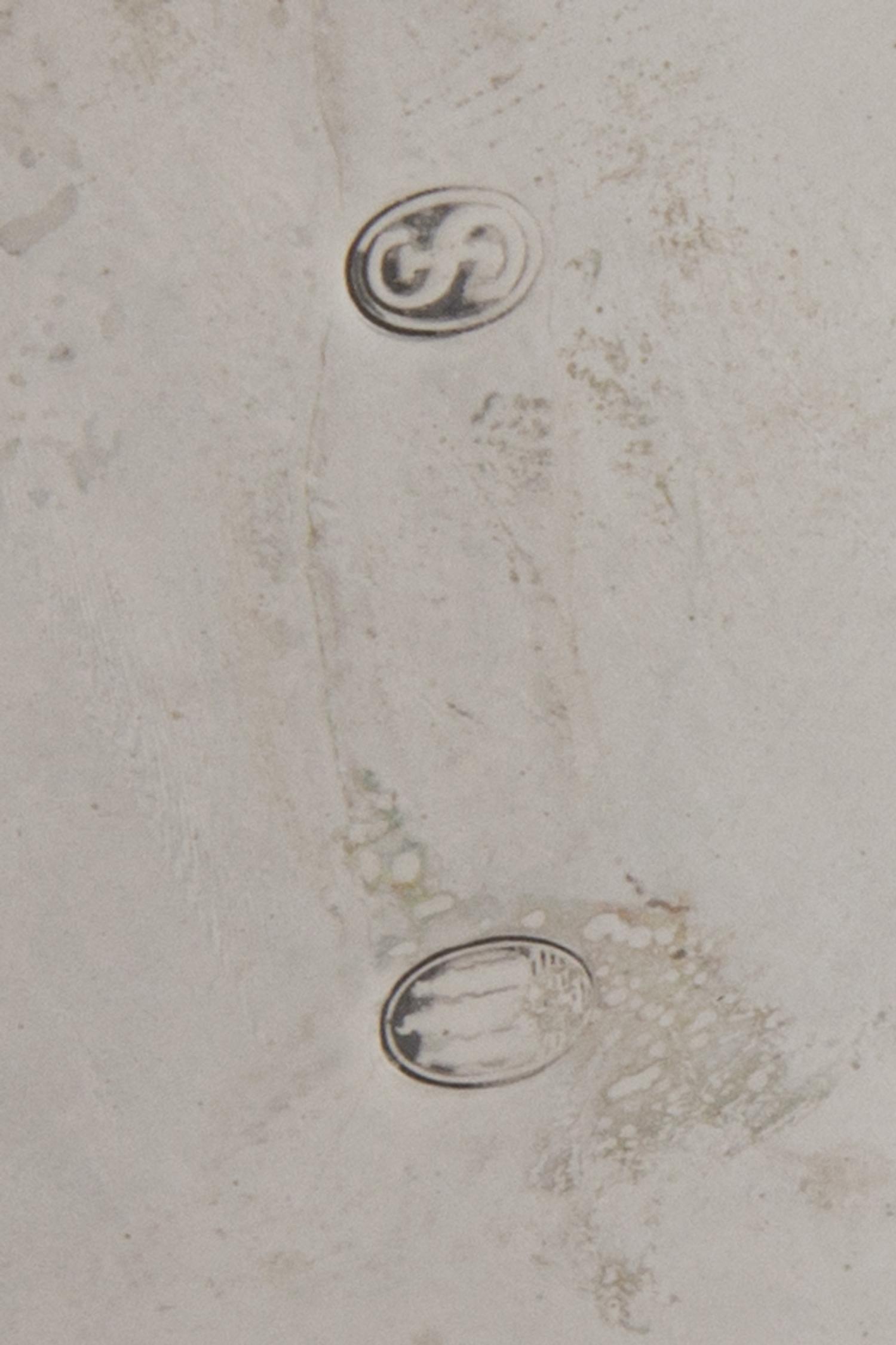 A Danish Silver Tankard, Johannes Siggaard, Copenhagen, Mid-20th Century, of cylindrical form, the body with repousse floral and foliat