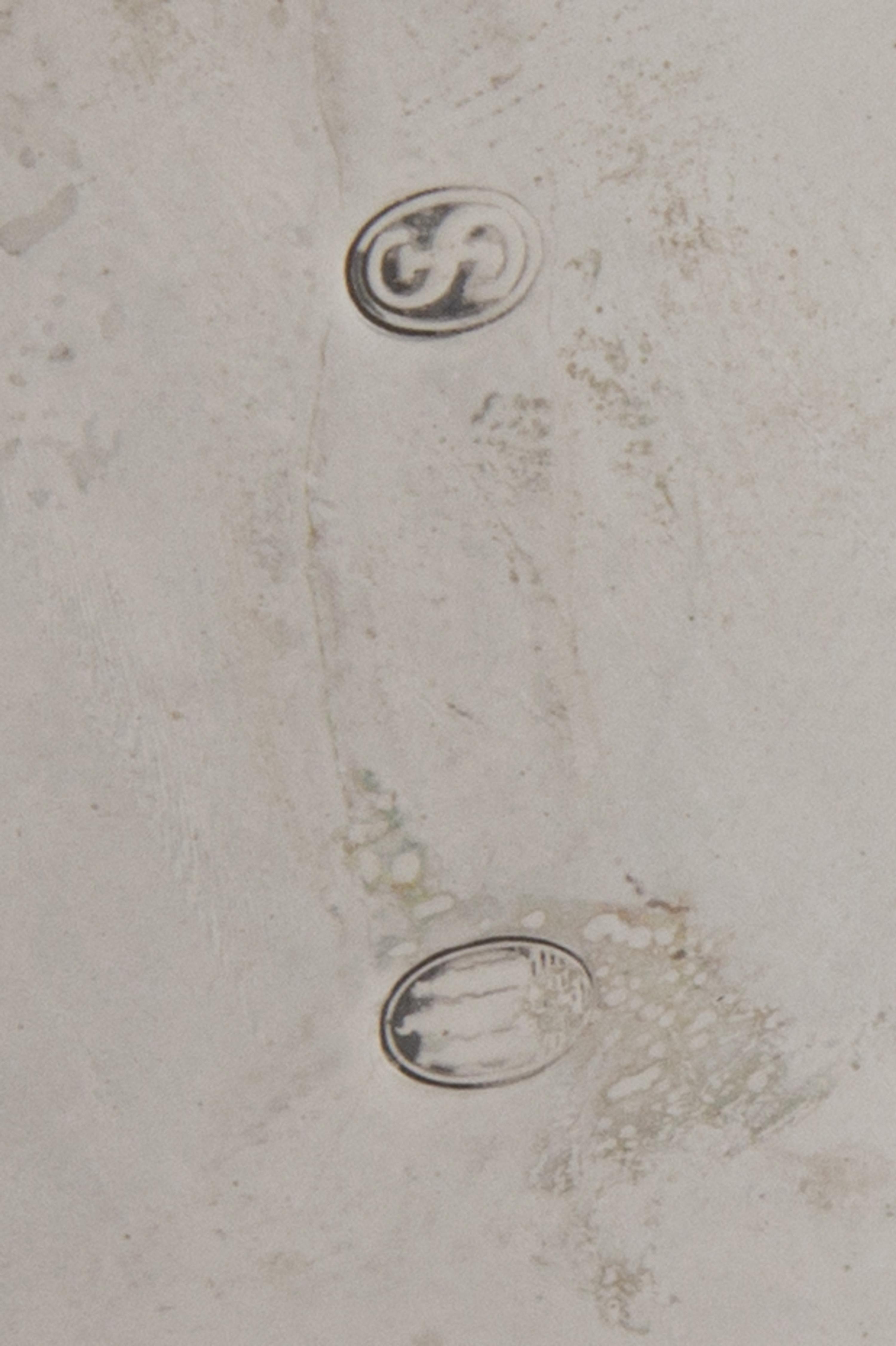 A Danish Silver Tankard, Johannes Siggaard, Copenhagen, Mid-20th Century, of cylindrical form, the body with repousse floral and foliat