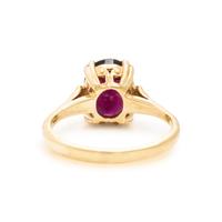Garnet and Yellow Gold Ring