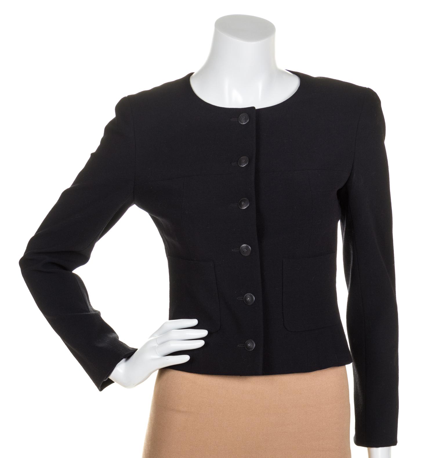 A Chanel Black Jacket, Size 36.