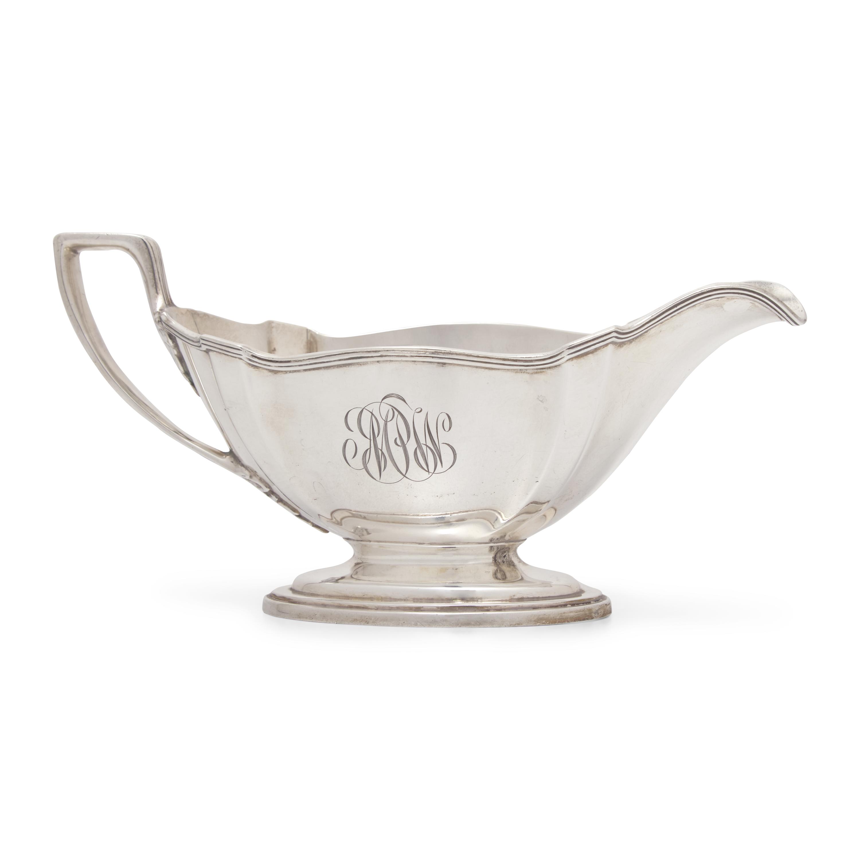 A Group of Nine Sterling Silver Table Articles
