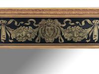 A Neoclassical Style Reverse-Painted Glass Mirror