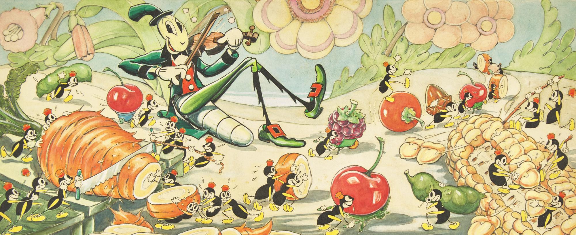 The Grasshopper And The Ants; Original illustrations for Walt Disney's Silly Symphon y, Good Housekeeping, 1934