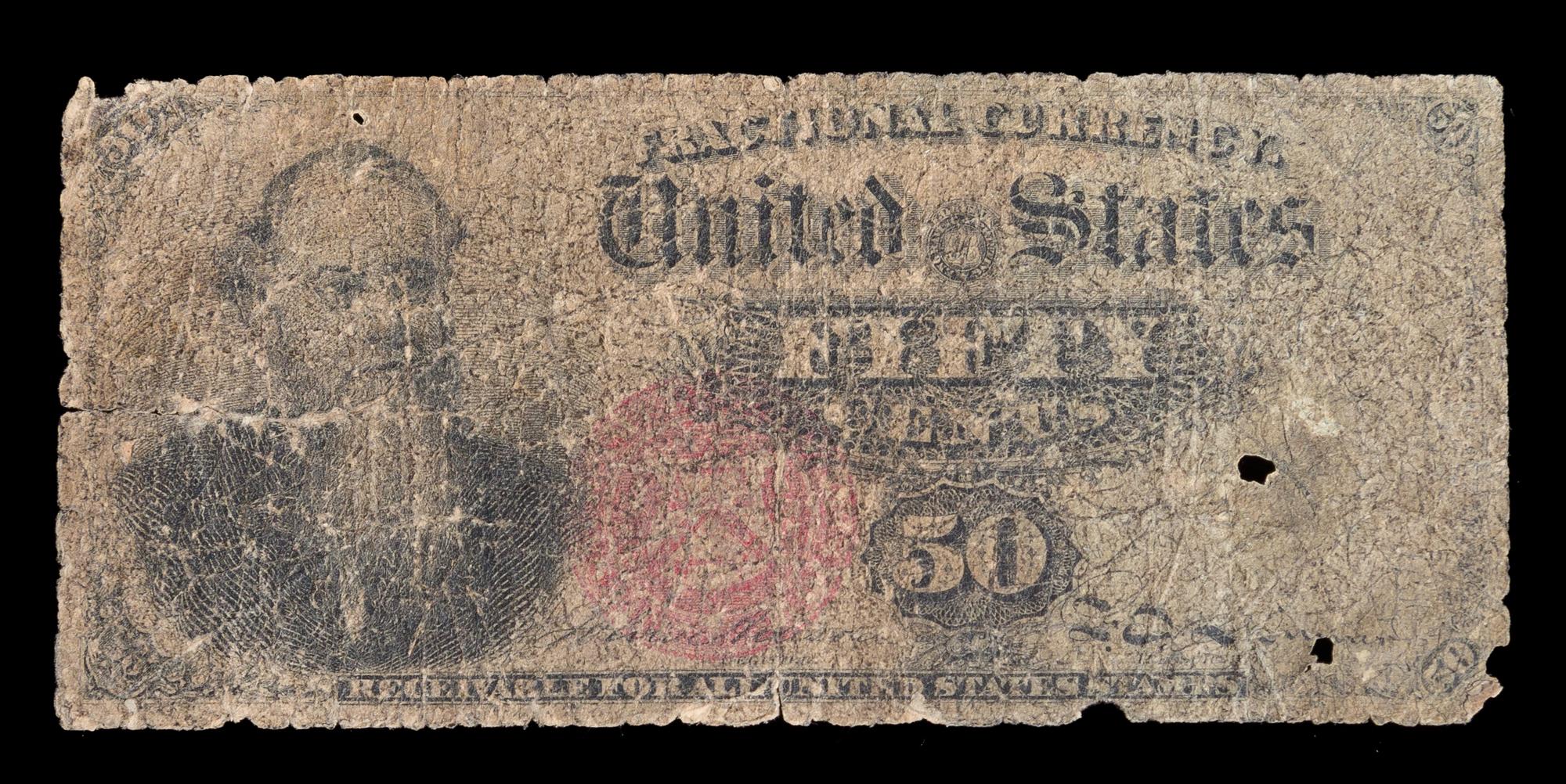 A United States 1875 50-Cent Fractional Note