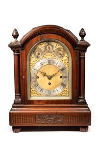 A George III Mahogany Bracket Clock