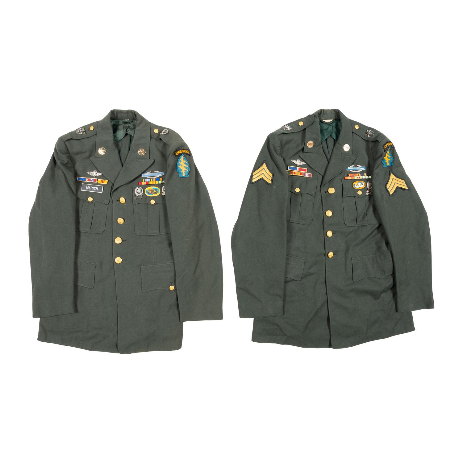 Vietnam War Era 5th Special Forces Grouping Including Class A Jacket Identified to Thomas L. Marich