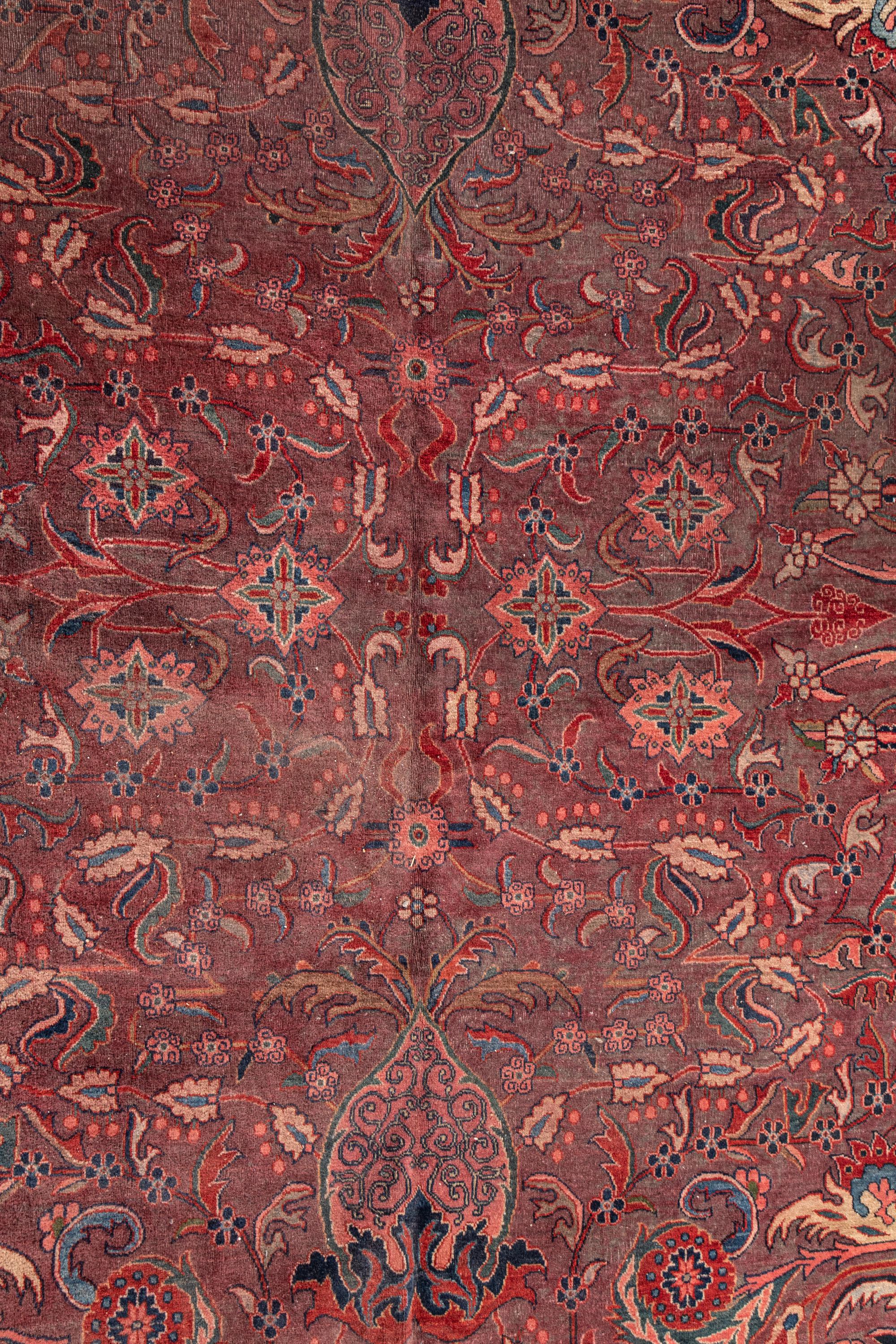 A Faraghan Sarouk Wool Rug
