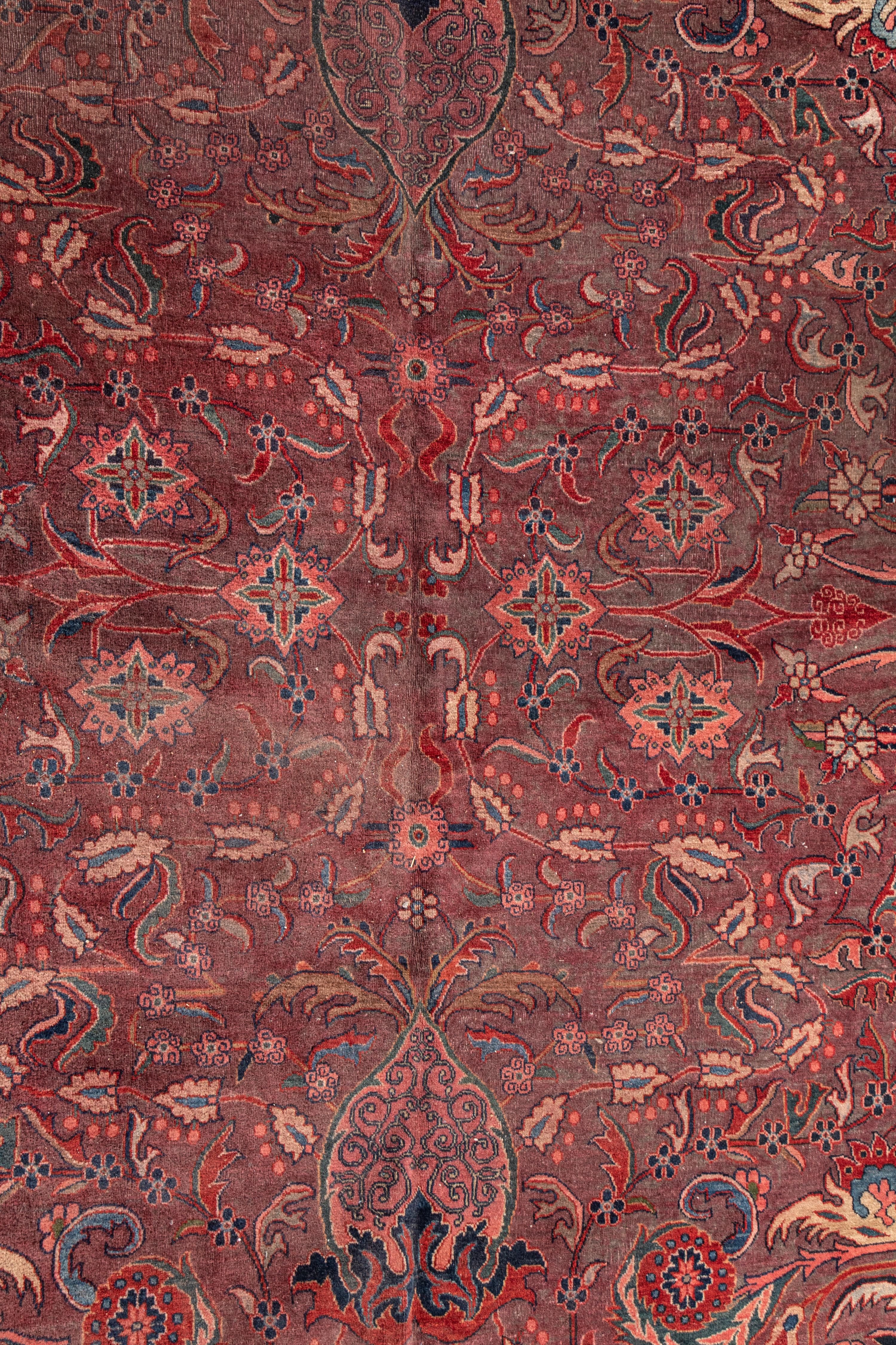 A Faraghan Sarouk Wool Rug