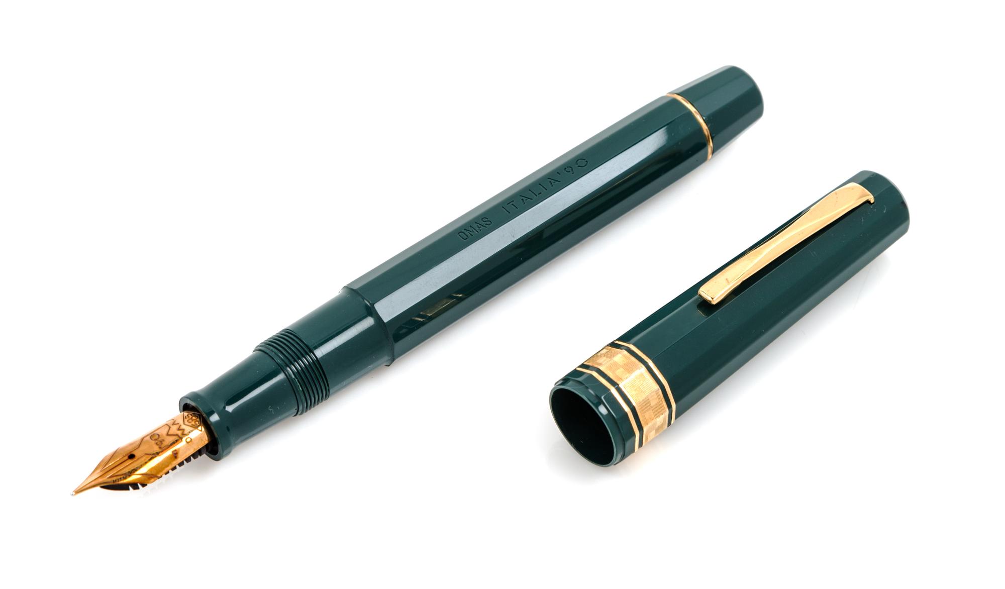 An Omas Italia '90 Special Edition World Cup Commemorative Fountain Pen