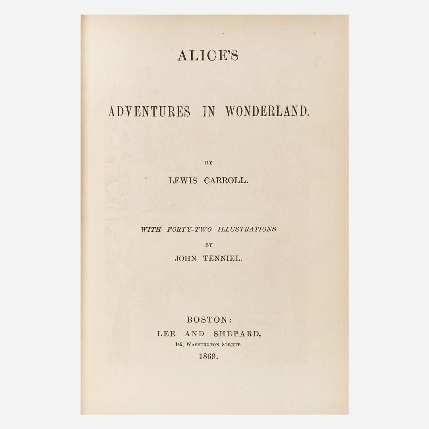 [Children's & Illustrated] Carroll, Lewis (Charles Lutwidge Dodgson) Alice's Adventures in Wonderland