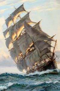 Study for The Flying Fish and The Flying Cloud