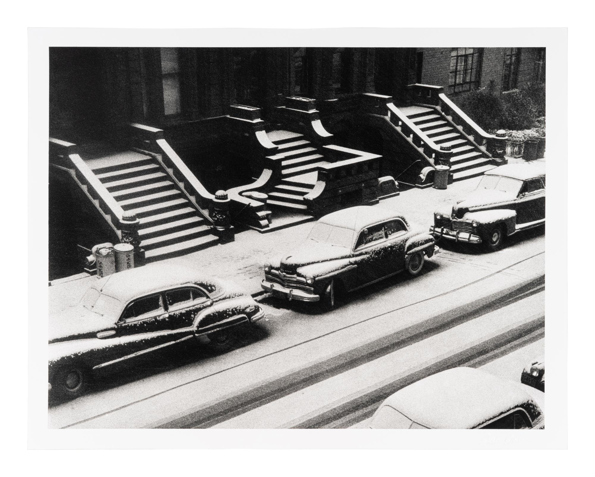 Ruth Orkin (1921-1985) White Stoops, 88th Street, New York City, 1952