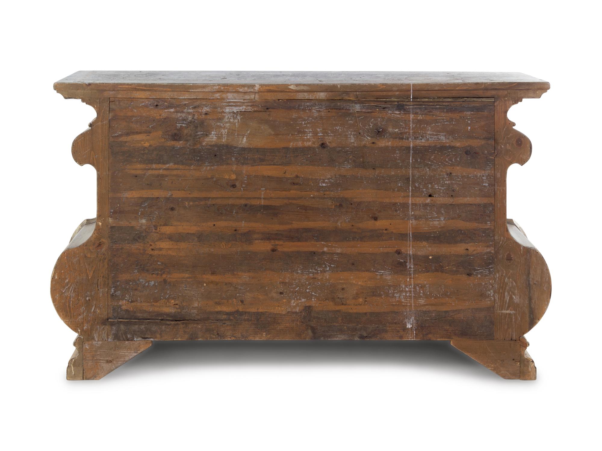 A Venetian Style Painted Console Cabinet