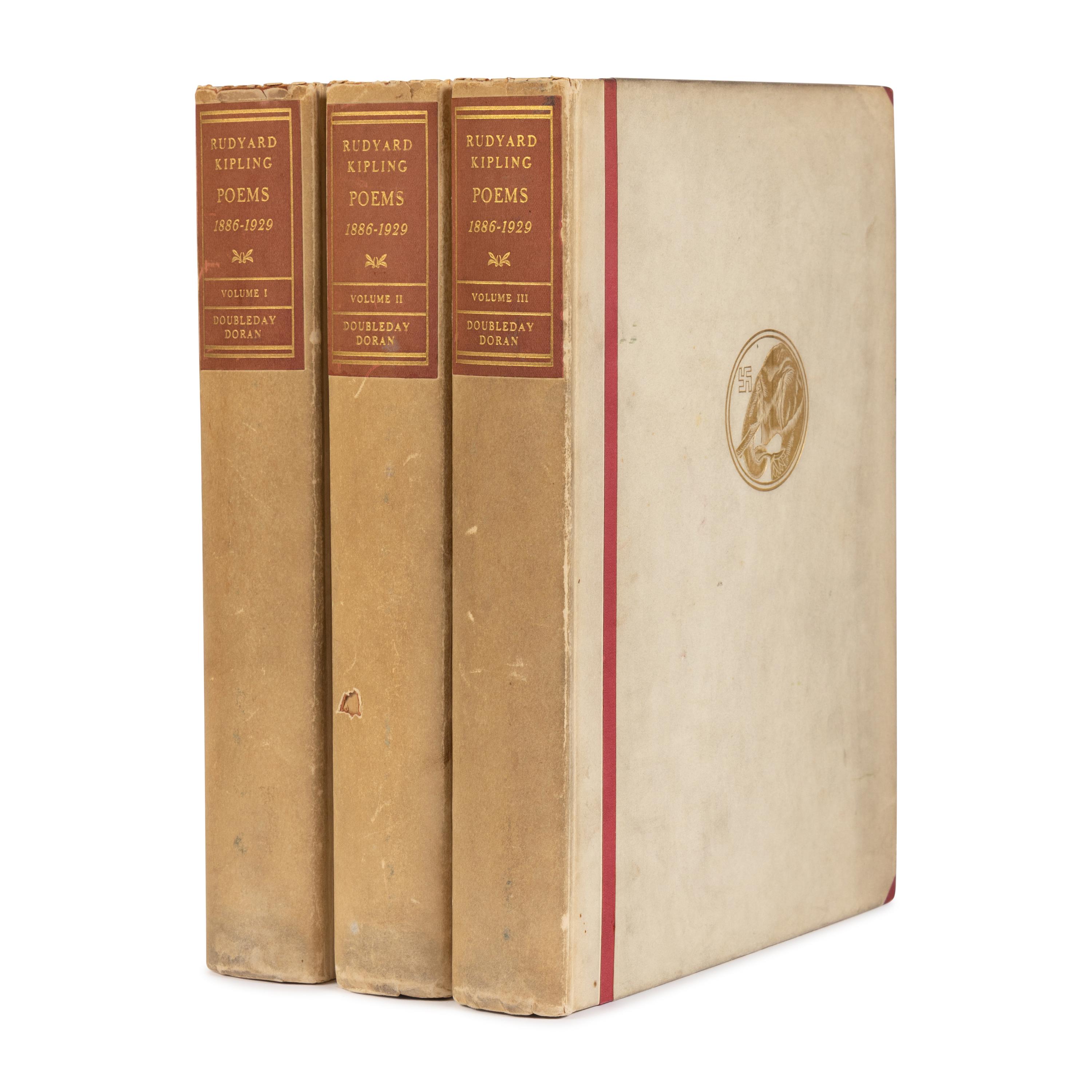 [Literature] Kipling, Rudyard. Poems 1886-1929, signed