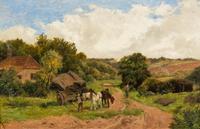 James Peel, (British, 1811-1906), Landscapes (a pair of works)