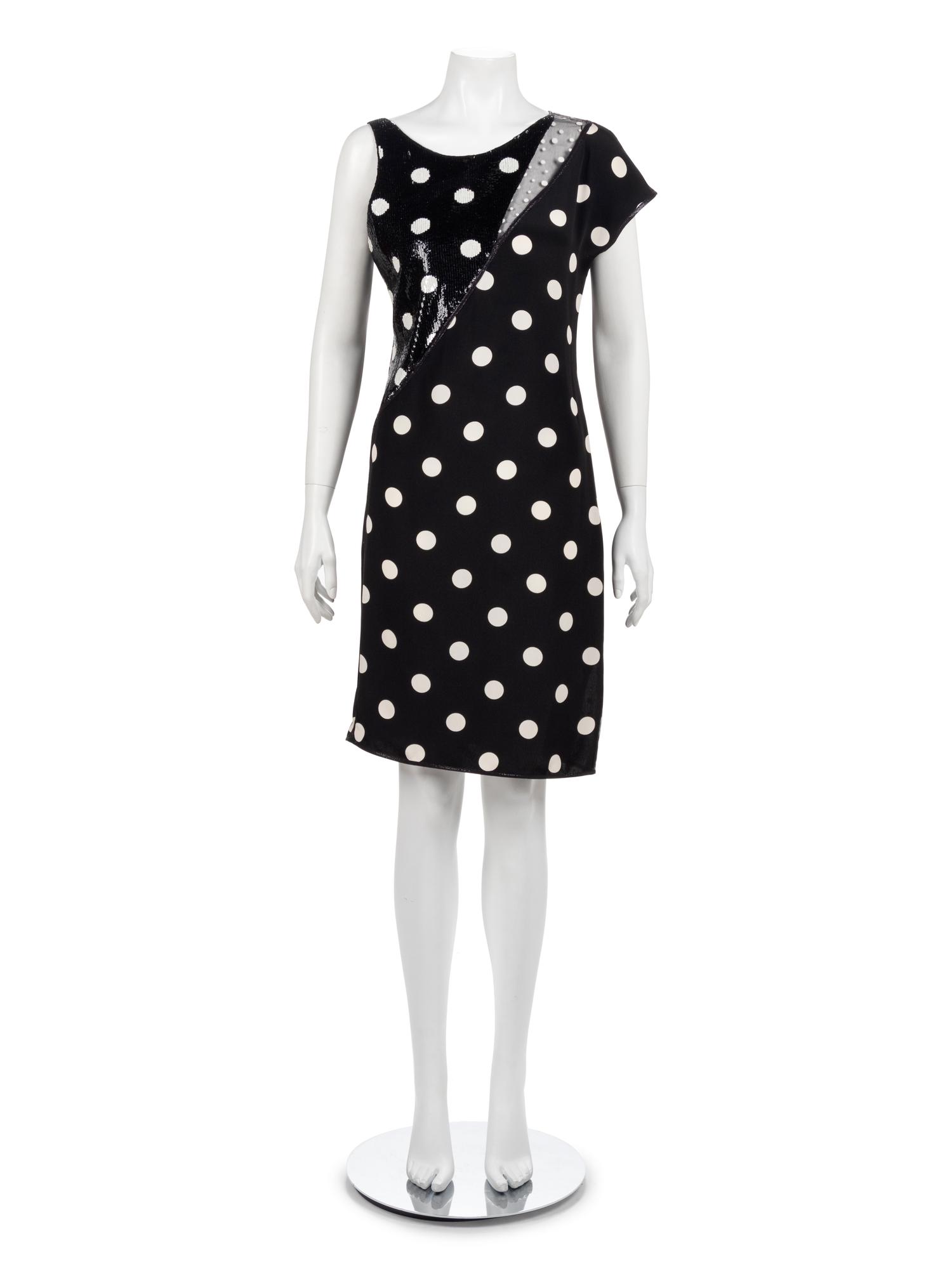Geoffrey Beene Polka Dot Dress, Spring 1992