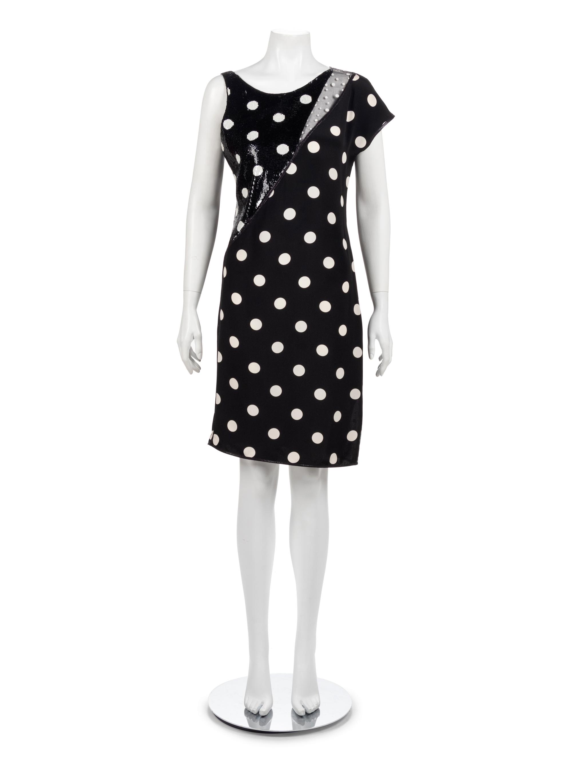 Geoffrey Beene Polka Dot Dress, Spring 1992